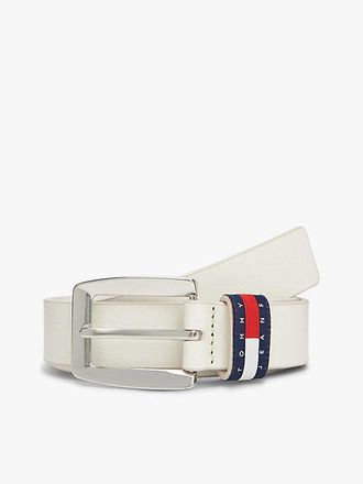 Tommy Hilfiger Tommy Flag Square Buckle Leather Belt