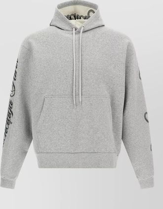 Balenciaga script logo hoodie drawstring hood kangaroo pocket