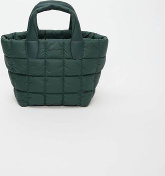 VeeCollective Womens Porter Small Tote Bag In Bottle Green