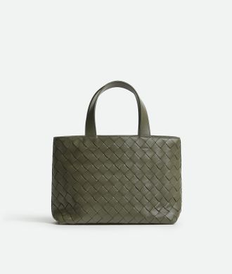 Bottega Veneta Mini Intrecciato Zipped Tote - Bottega Veneta
