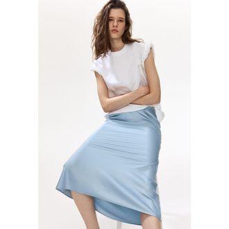 H&M Midi skirt in Light Blue at Nordstrom, Size Xx-Large