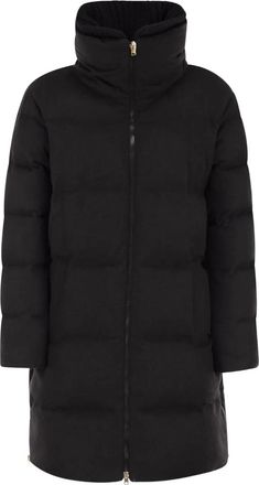 Herno Cappotto trapuntato a righe - Nero