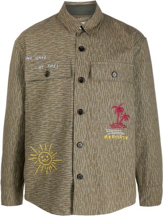 President's Camouflage Print Shirt