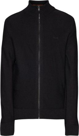 HUGO BOSS Avac FZ - Heren - Vesten - Zwart - S - Wol - Truien & Vesten