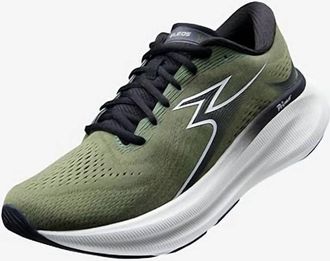 361&deg; Mens Eleos Cushioned Neutral Training Running Shoe In Sphagnum/white