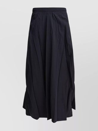 Balenciaga elastic waistband midi length pleated skirts