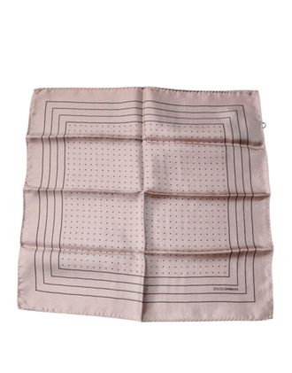 Dolce & Gabbana Polka Dot Silk Handkerchief - Pink