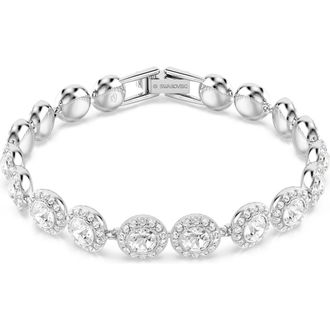 Swarovski Una Crystal Bracelet in Silver/White at Nordstrom