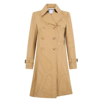 Moschino Dames, Mantels, Beige, Maat: S Katoen
