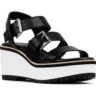 Donald J Pliner Blerina Foam Wedge Sandal in Black at Nordstrom Rack, Size 9