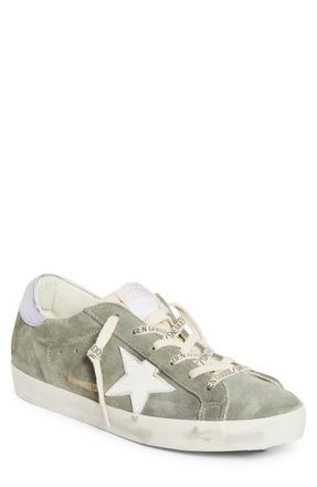 Golden Goose Super-Star Low Top Sneaker in Green/Lilla/White at Nordstrom, Size 11Us