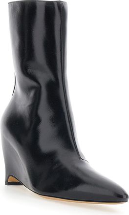 Maison Margiela Womens Ankle Boots Black Leather Sheep