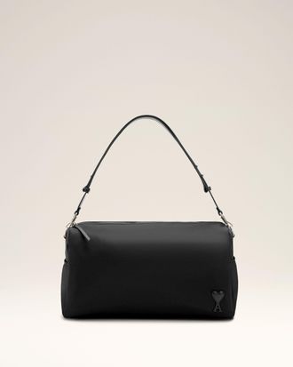 Ami Black Nylon Marcel Large Bag Black - OS - Unisex