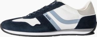HUGO BOSS Mens Boss Black BOSS LEVON TRAINER OPEN BLUE - Navy - Size: 11