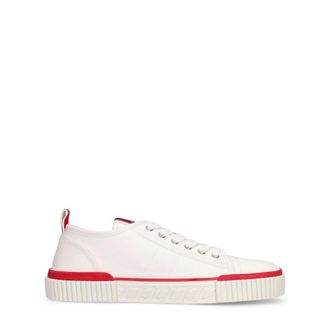 Christian Louboutin Sneakers, female, White, Size: 12 US White sneakers with red detail