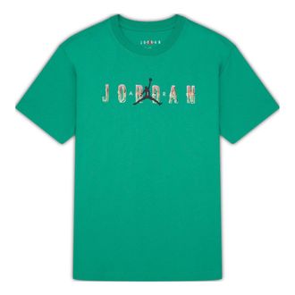 Nike Jordan Air Jordan DNA Printing Alphabet Large Logo Short Sleeve Green DQ5884-324