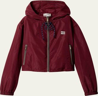 Miu Miu Technical Nylon Parka Jacket