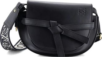 Loewe Gate Dual Shoulder Bag Leather Mini crossbody bag - Zwart