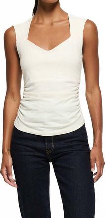 Nation Ltd Haven Sleeveless Tee Tank In Porcelain