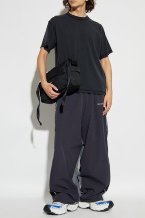 Balenciaga T-shirt With Crease Effect, Mens, Black