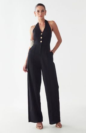 BWLDR Amie Jumpsuit in Black at Nordstrom, Size 12