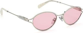 Quay Formal Affair Adorned Fashion Sunglasses Silver/Pink, Plastic