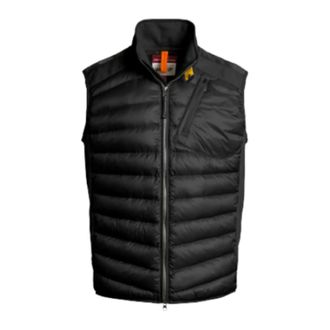Parajumpers Vests, male, Black, Size: M Fleece Jacket/Nylon Vest