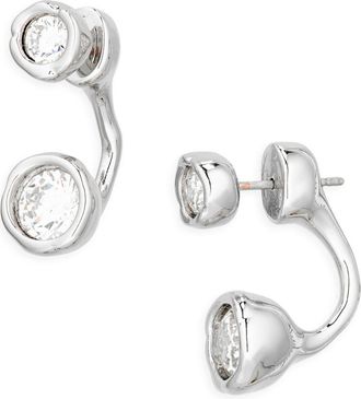 Alexis Bittar Asterales Cubic Zirconia Studs & Jackets Set in Silver at Nordstrom