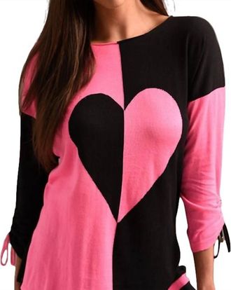 Angel Heart Sweater In Black Multi