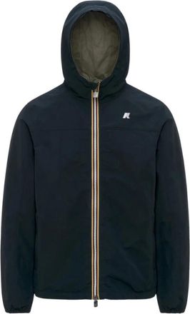 K-Way Jake Katoen Reversible - Heren - Zomerjassen - Blauw - M - Katoen - Jassen