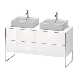 Duravit Mueble De Cocina Duravit Xsquare De 140,0 X 54,8 Cm, 4 Cajones, Color (frente/cuerpo): Perla De Albaricoque Laca De Alto Brillo - Xs4926b1010
