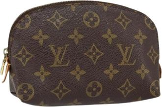 Louis Vuitton Pre-owned Clutches, female, Brown, Size: ONE SIZE Pre-owned Canvas Clutch