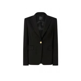 Pinko Pinko, Jassen, Dames, Zwart, XS, Leer, Signum Jacket