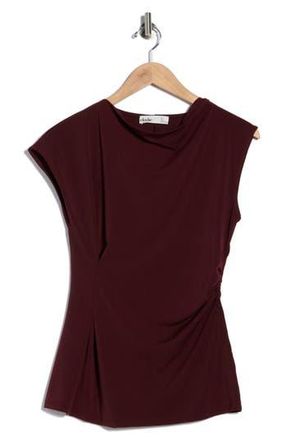 Elodie Asymmetric Draped Top in Deep Wine at Nordstrom Rack, Size X-Large