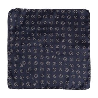 Giorgio Armani Pocket Scarves, male, Blue, Size: ONE SIZE ASV Silk Pocket Square