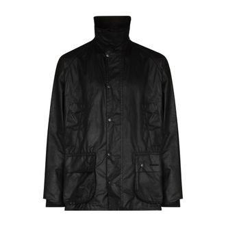 Barbour Jassen, Heren, Zwart, 4Xs, Katoen, Bedale Wax Jacket