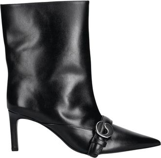 Coperni Ankle Heeled Belt Boots - Dames - Laarzen met Hak - Zwart - 37 EU - Leer - Schoenen