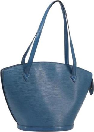 Louis Vuitton Pre-owned Vintage Shoulder Bag - Dames - Vintage Schoudertas - Blauw - ONE Size - Leer - Vintage