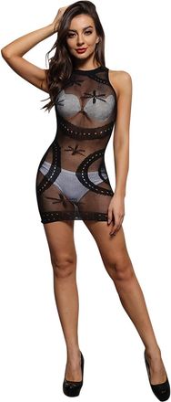 Generic Sexy Leather Outfits for Women Sexy Night Dress Womens Transparent Mesh Bodystockings Sexy Pajamas Underwear Dress Sexy Leather Outfits for Women Sexy