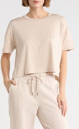 90 Degree by Reflex Supersoft Day One Boxy High-Low T-Shirt in Mist Sand at Nordstrom Rack, Size X-Large