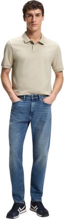 HUGO BOSS Polo-shirt voor heren met Passenger Box-logo (Pastel Grijs)