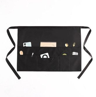 OEM Delantal De Camarero Con Bolsillos Con Cremallera (paquete De 2) - Delantales Unisex - Delantal De Media Cintura Para Camarero