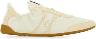 Chlo&eacute; Kick Sneakers - Dames - Sneakers - Beige - 38 EU - Leer - Schoenen