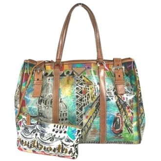 Prada Pre-owned Tote Bags, female, Multicolor, Size: ONE SIZE Pre-owned Vinyl Tote Bag