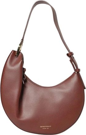 Emporio Armani Crescent Schoudertas - Dames - Schoudertassen - Bruin - ONE Size - Leer - Tassen