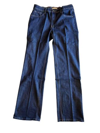 Bianco Womens Paris Boot Leg Jeans In Dark Denim