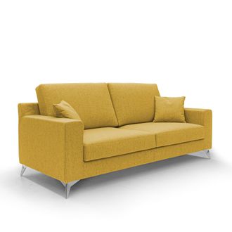 Divani.Store Michael Canap&eacute; De Tela Impermeable Y Antimanchas 206 Cm Amarillo