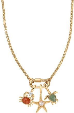Made by Mary Low Tide Charm Necklace Set in Gold Vermeil at Nordstrom