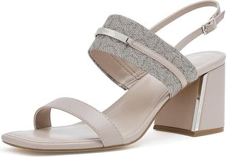 Calvin Klein Hallow Womens Sandals Dark Natural Logo : 8.5 M, Faux Leather