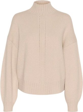 Part Two Truien & Vesten, Dames, Roze, L, Frans Eiken Melange Gebreide Trui